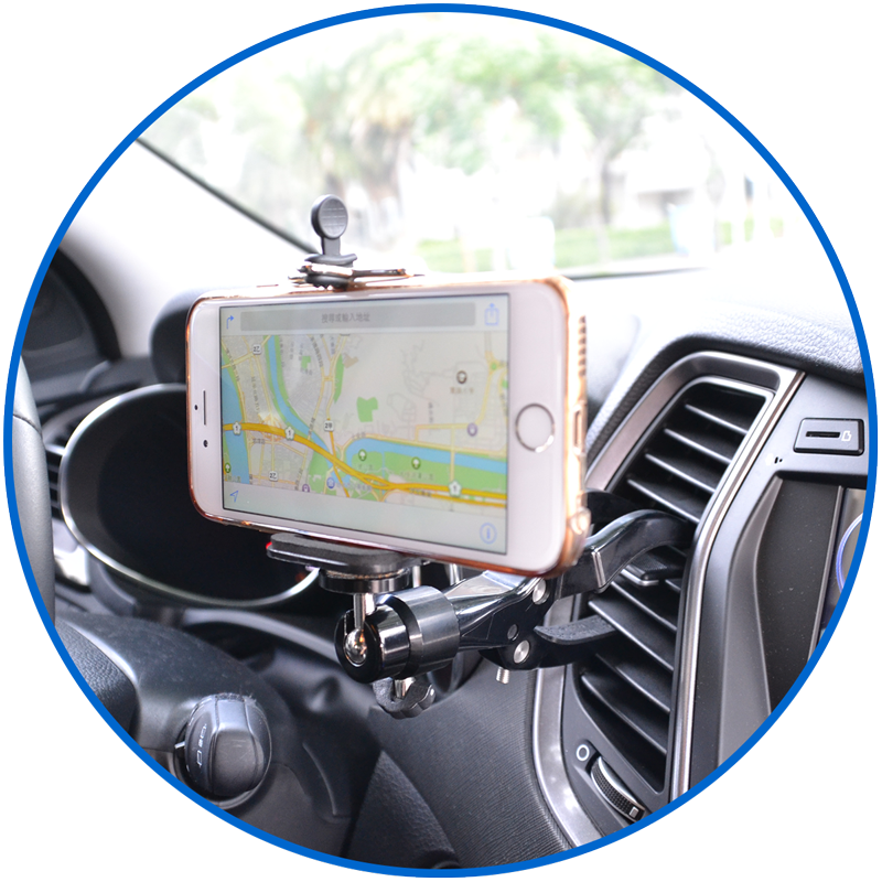 mount phone in car